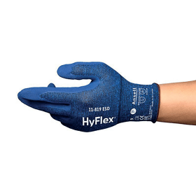 Ansell Hyflex ESD Touchscreen Gloves Blue Small 12 Pack 781882 F