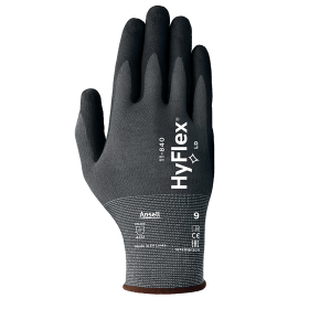 Ansell Hyflex Gloves Black Large 512256 F