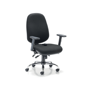 Arista Aire High Back Ergonomic Maxi Chair 675mm x 580mm x 1035 1230mm Black 595821 F