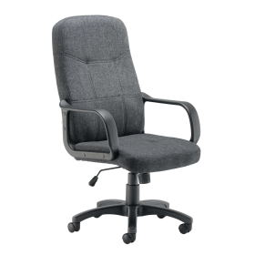 Arista Franca High Back Executive Chair 700mm x 660mm x 1180mm Charcoal 113561 F