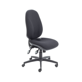 Arista High Back Ergonomic Task Chair 700mm x 700mm x 1040 1160mm Charcoal 493713 F