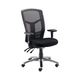 Arista Logan High Back Operator Chair 650mm x 800mm x 380mm Mesh Back 168803 F