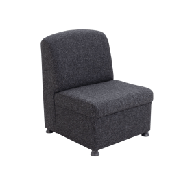 Arista Modular Reception Chair 610mm x 670mm x 830mm Charcoal 447965 F