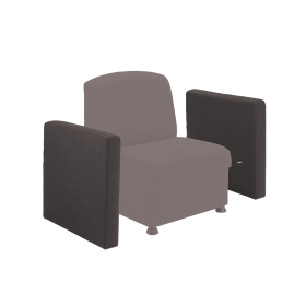 Arista Modular Unit Universal Arm 660mm x 100mm x 630mm Charcoal 447966 F