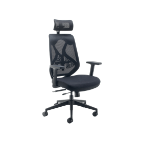 Arista Stealth High Back Chair with Headrest Black 764816 F