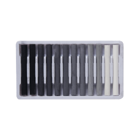 Artiste Compressed Charcoals Assorted Greys 12 Pack 893409 F