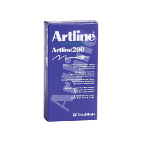 Artline 200 Fineliner Pen Fine 0.4mm Black 12 Pack 185238 F