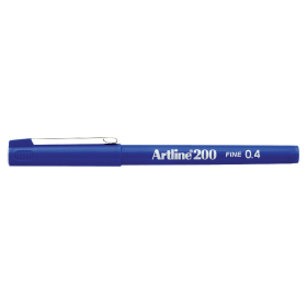 Artline 200 Fineliner Pen Fine 0.4mm Blue 12 Pack 145894 F