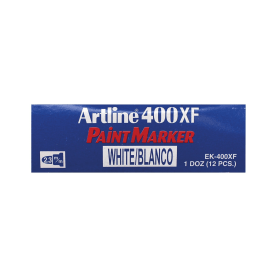 Artline 400 Bullet Tip Paint Marker Medium White 12 Pack 121350 F