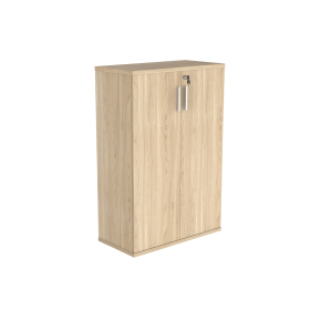 Astin 2 Door Cupboard Lockable 800mm x 400mm x 1204mm Canadian Oak 821543 F