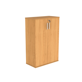 Astin 2 Door Cupboard Lockable 800mm x 400mm x 1204mm Norwegian Beech 821538 F