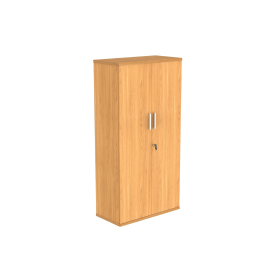 Astin 2 Door Cupboard Lockable 800mm x 400mm x 1592mm Norwegian Beech 821539 F