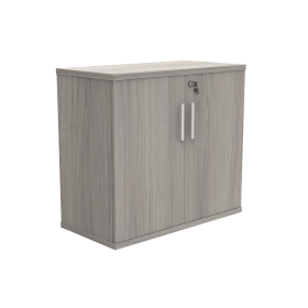 Astin 2 Door Cupboard Lockable 800mm x 400mm x 730mm Alaskan Grey Oak 821551 F