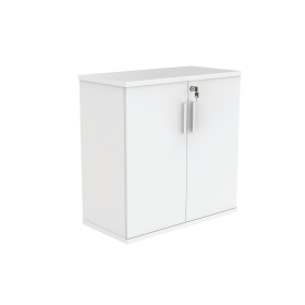 Astin 2 Door Cupboard Lockable 800mm x 400mm x 816mm Arctic White 821547 F