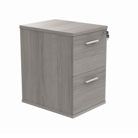 Astin 2 Drawer Filing Cabinet 540mm x 600mm x 710mm Alaskan Grey Oak 848279 F