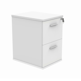 Astin 2 Drawer Filing Cabinet 540mm x 600mm x 710mm Arctic White 848278 F