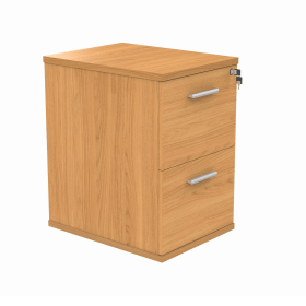 Astin 2 Drawer Filing Cabinet 540mm x 600mm x 710mm Norwegian Beech 848276 F