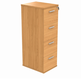 Astin 4 Drawer Filing Cabinet 540mm x 600mm x 1358mm Norwegian Beech 848280 F