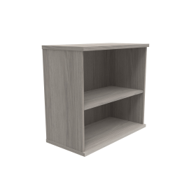Astin Bookcase 1 Shelf 800mm x 400mm x 730mm Alaskan Grey Oak 821531 F