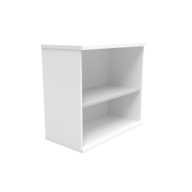 Astin Bookcase 1 Shelf 800mm x 400mm x 730mm Arctic White 821526 F