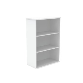 Astin Bookcase 2 Shelves 800mm x 400mm x 1204mm Arctic White 821528 F