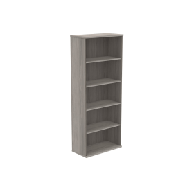 Astin Bookcase 4 Shelves 800mm x 400mm x 1980mm Alaskan Grey Oak 821535 F