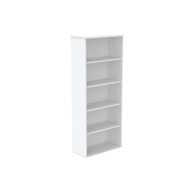 Astin Bookcase 4 Shelves 800mm x 400mm x 1980mm Arctic White 821530 F