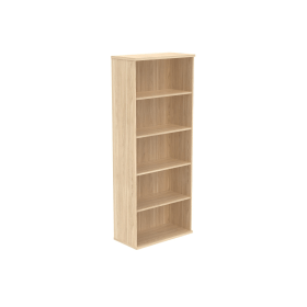 Astin Bookcase 4 Shelves 800mm x 400mm x 1980mm Canadian Oak 821525 F
