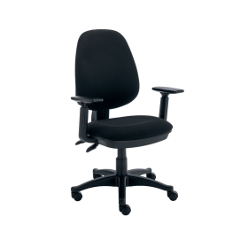 Astin Nesta Operator Chair with Adjustable Arms 590mm x 900mm x 1050mm Black 821694 F