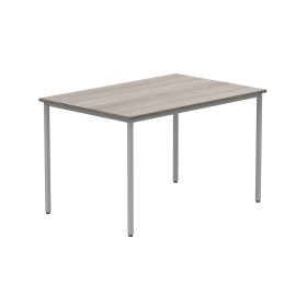 Astin Rectangular Multipurpose Table 1200mm x 800mm x 730mm Alaskan Grey Oak Silver 821665 F