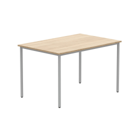 Astin Rectangular Multipurpose Table 1200mm x 800mm x 730mm Canadian Oak Silver 821657 F