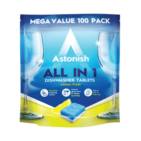 Astonish All in 1 Dishwasher Tablets Blue 100 Pack 614497 F