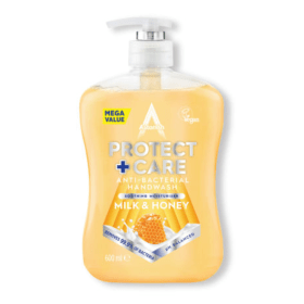 Astonish Protect and Care Antibacterial Handwash Milk and Honey 600ml 12 Pack AST21224 F