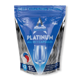 Astonish Specialist Platinum All In 1 Dish Wash Capsules 42 x 8 336 Pack AST21375 F
