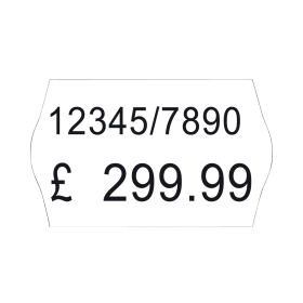Avery Dennison 2 Line Permanent Label 16mm x 26mm White 12000 Pack 150441 F