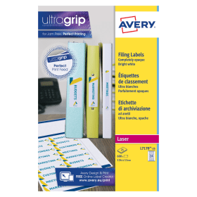 Avery Laser Eurofolio Label 134mm x 11mm White 600 Pack 116941 F