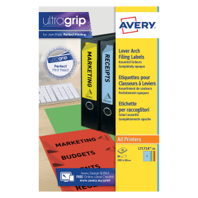 Avery Lever Arch Spine Label 200mm x 60mm 80 Pack 111309 F