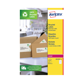 Avery Recycled Ring Binder Label 7 Sheet White 105 Pack LR4760 15 610139 F
