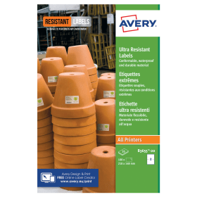 Avery Ultra Resistant Labels 148mm x 210mm 40 Pack 541469 F