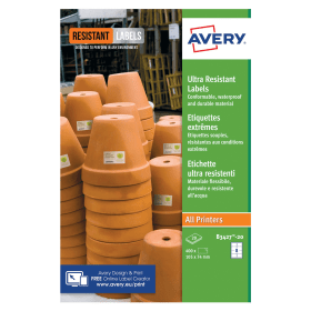 Avery Ultra Resistant Labels 74mm x 105mm 160 Pack 541468 F