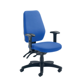 Avior Centro Call Centre Chair with 2D Adjustable Arms Fabric Royal Blue 795742 F