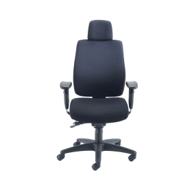 Avior Elbrus High Back Operator Chair 650mm x 678mm x 678mm Black 411610 F