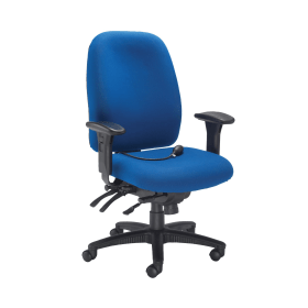 Avior Tapton Heavy Duty Chair 680mm x 680mm x 1000 1160mms Blue 279826 F