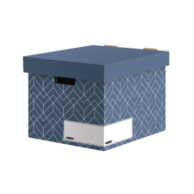 Bankers Box Decor Storage Box Blue 5 Pack 607152 F