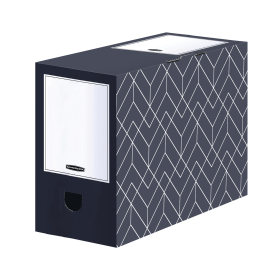 Bankers Box Decor Transfer File A4 Midnight Blue Grey 5 Pack 607147 F