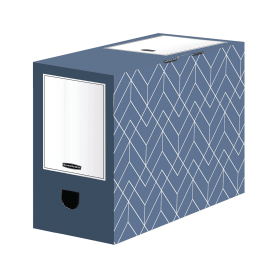 Bankers Box Decor Transfer File A4 Slate Blue 5 Pack 607146 F
