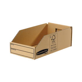 Bankers Box Earth Series Parts Bin 147mm Brown 50 Pack BB88045 F