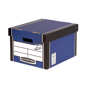 Bankers Box Premium Classic Box Blue 5 Pack 607157 F