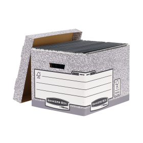 Bankers Box Storage Box Grey 10 Pack 123162 F