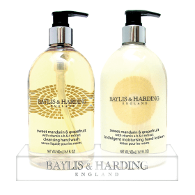 Baylis Harding Mandarin and Grapefruit Wash and Lotion Set 500ml 151373 F